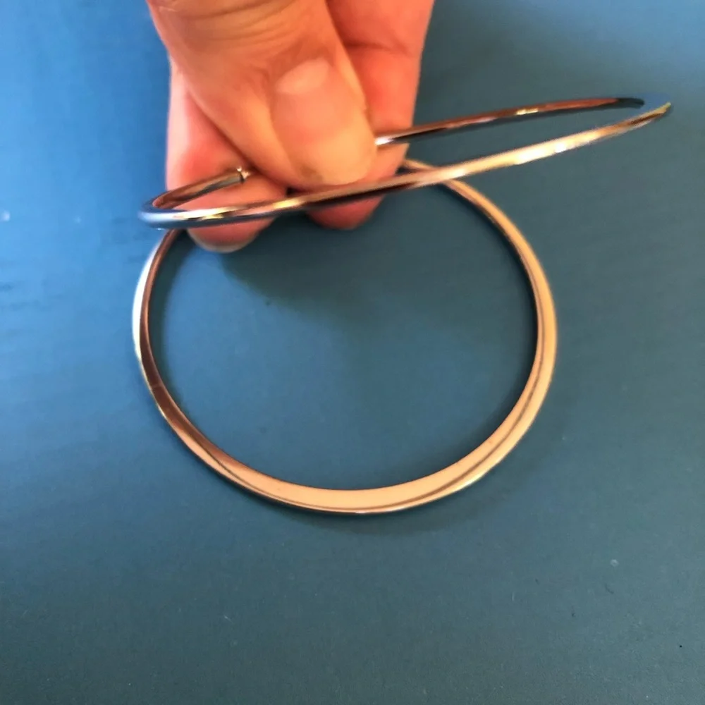 2 Inch Stainless Steel Hoops 💙 - Picture 3 of 5